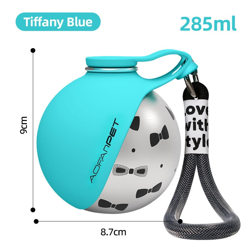 Portable Stainless Steel Dog Water Bottle – Leakproof Water Dispenser